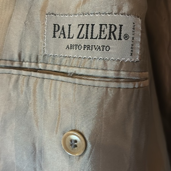 PAL Zileri luxury Camel Vintage style Made in Italy Wool Business Men suit Sz 58 - Picture 8 of 16